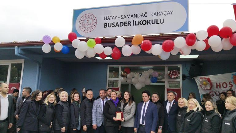 Hatayda 135 depremzede öğrencilerin eğitim göreceği BUSADER İlkokulu açıldı