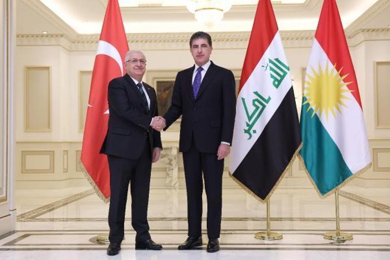 Bakan Güler, IKBY Bölge Başkanı Barzani ile görüştü
