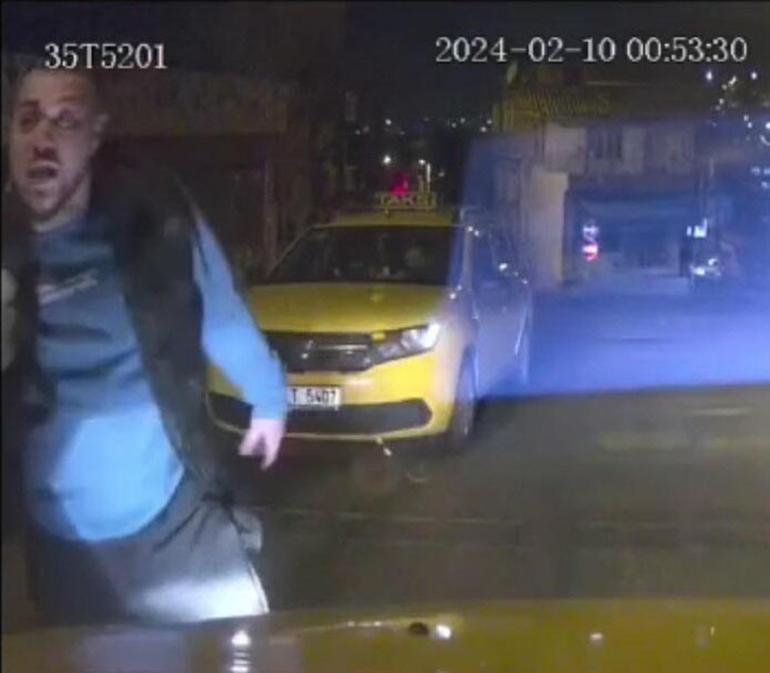 İzmirde taksiciyi yumruklayan şüpheli yakalandı