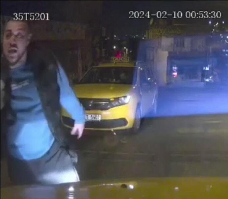 İzmirde taksiciyi yumruklayan şüpheli serbest