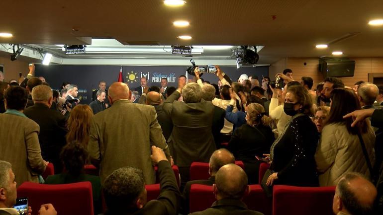 İYİ Partinin aday tanıtım toplantısında gerginlik