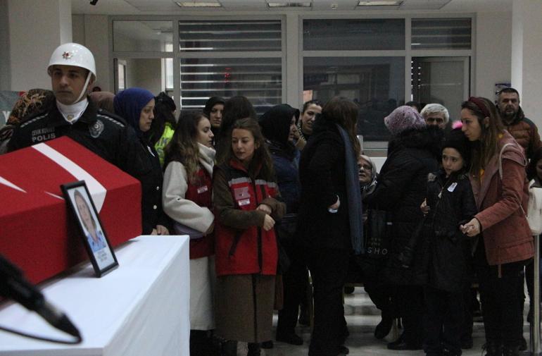 Komiser eski eşinin öldürdüğü polis Sevda, gözyaşlarıyla Tekirdağa uğurlandı