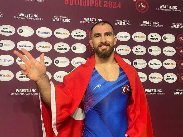 Feyzullah Aktürk, Avrupa Güreş Şampiyonası’nda altın madalya kazandı