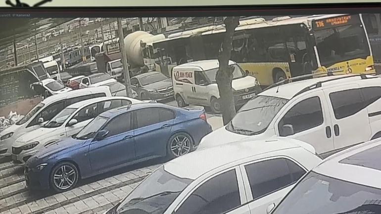 Sultangazide beton mikseri otobüse çarptı: 5 yaralı