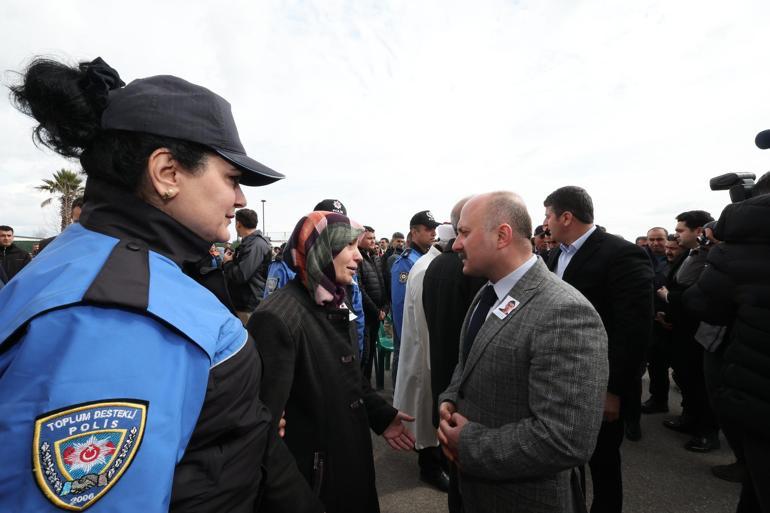Adıyamanda kazada ölen polis memuru için tören