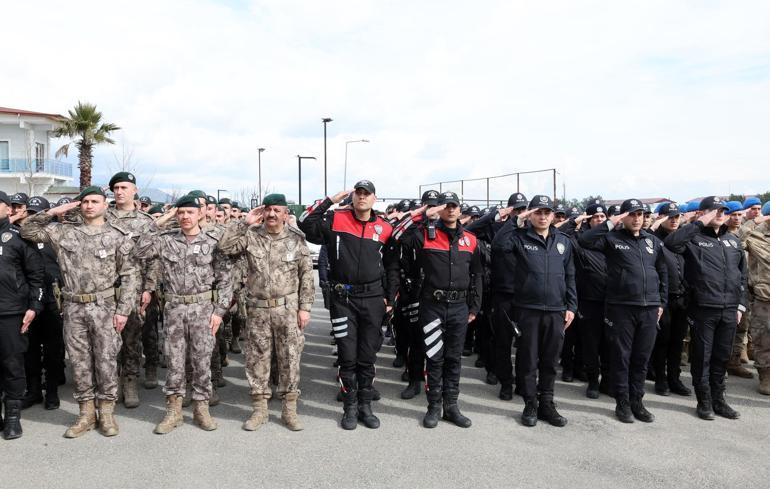 Adıyamanda kazada ölen polis memuru için tören