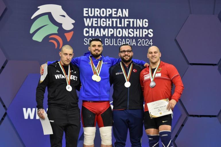 Avrupa Halter Şampiyonasında Onur Demirciden gümüş madalya