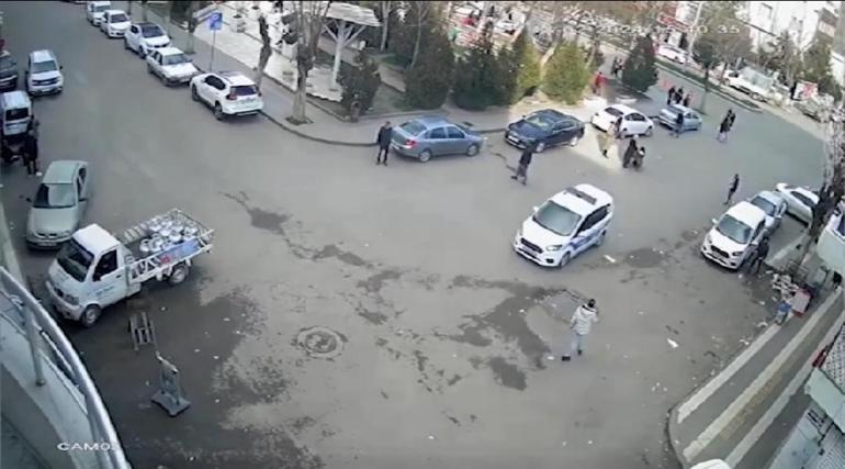 Diyarbakırda dur ihtarına uymayan şüpheli ile polis arasındaki takip kamerada