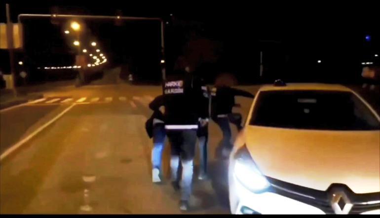 Mardinde 70 kilo metamfetamin ele geçirildi; polisin sıkı takibi kamerada