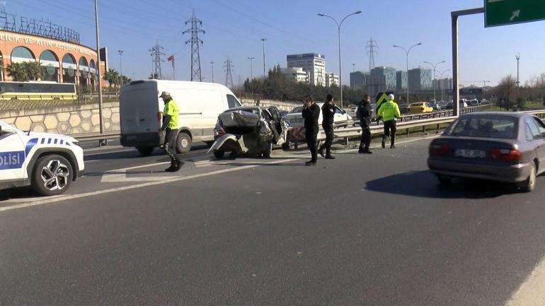 Bahçelievler Basın Ekspres yolunda kaza: 2 yaralı