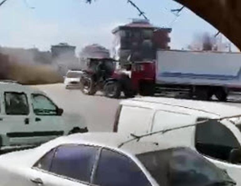 Dur ihtarına uymayan ehliyetsiz traktör sürücüsüne 44 bin lira ceza