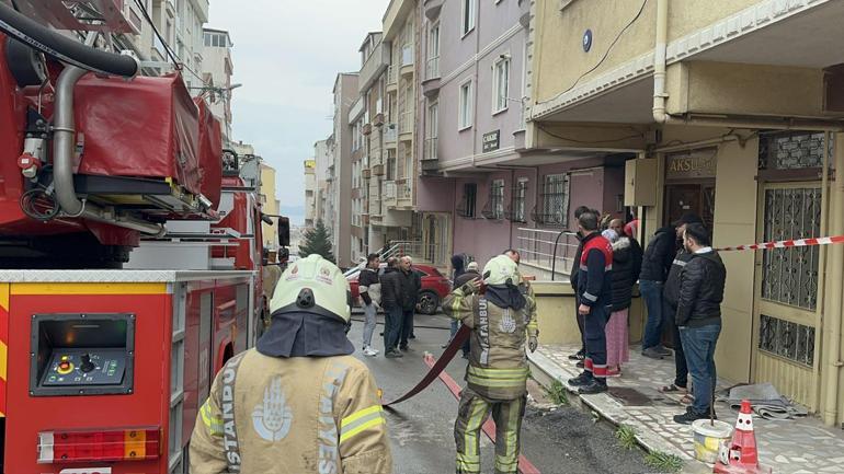Maltepede 4 katlı binada yangın; dumandan etkilenen kedi kurtarılamadı