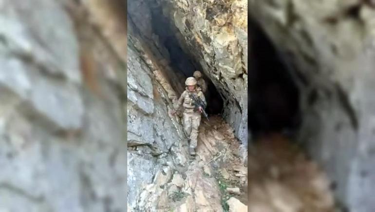 Diyarbakırda PKKlı teröristlerin kullandığı 11 sığınak ve 2 depo imha edildi