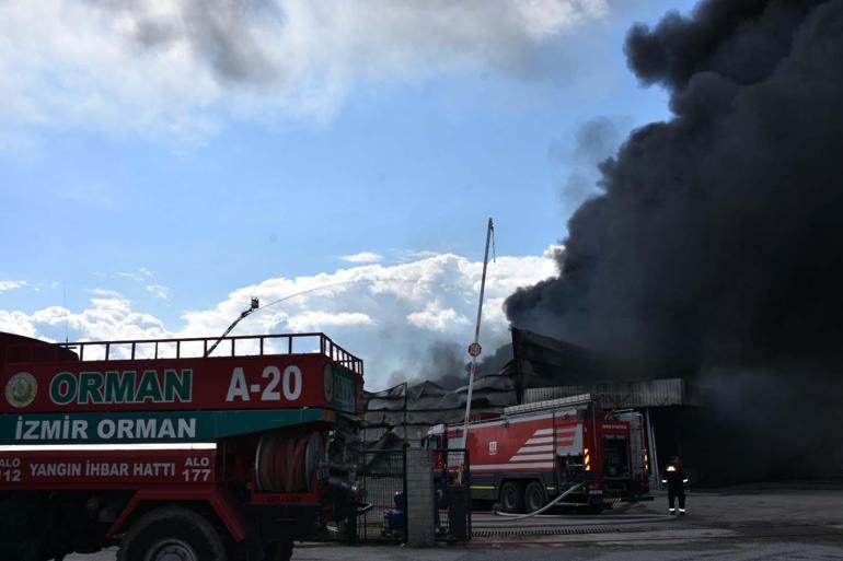 Kemalpaşada soğuk hava deposunda yangın