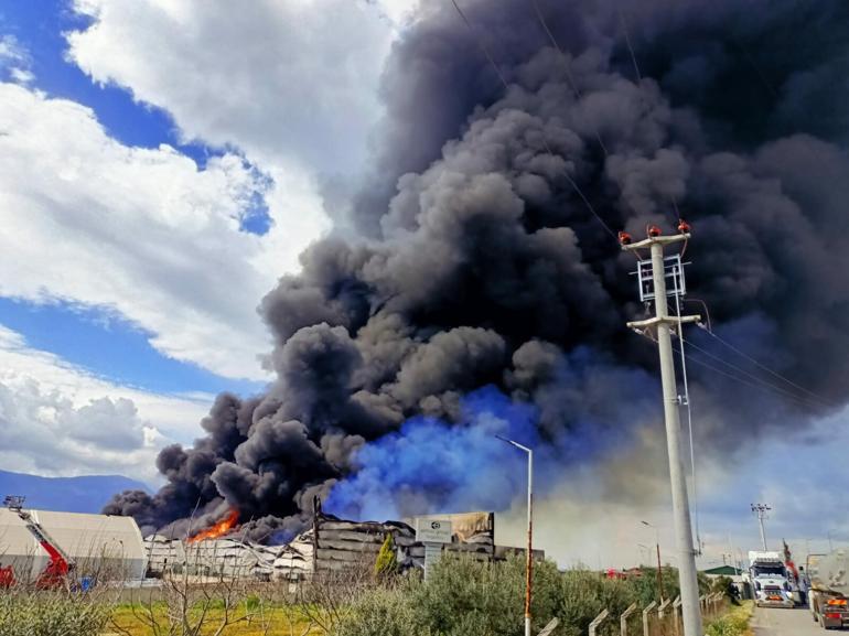 Kemalpaşada soğuk hava deposunda yangın