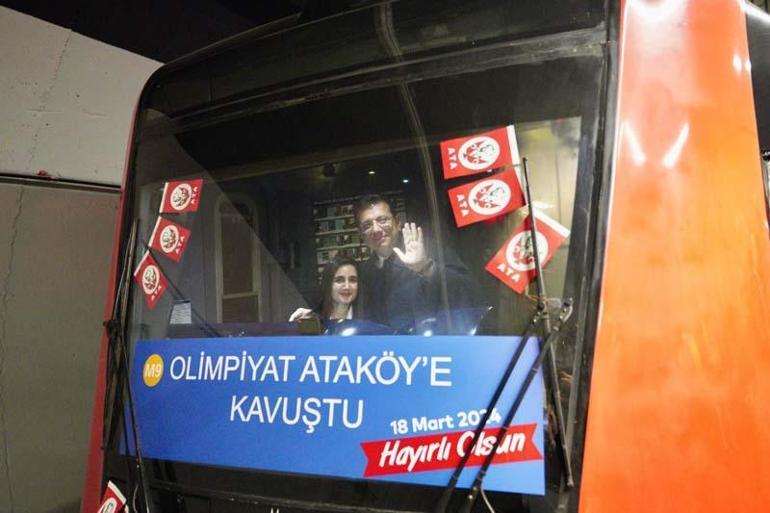 İmamoğlu Ataköy-İkitelli metro hattının açılışını yaptı