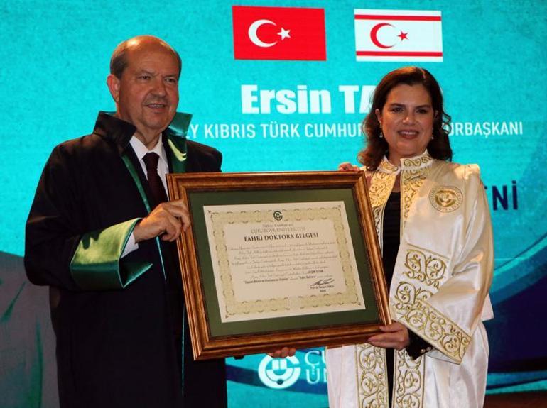 KKTC Cumhurbaşkanı Tatar’a, Çukurova Üniversitesinden Fahri Doktora