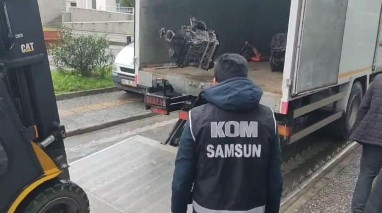 Yurt dışından lüks otomobil motoru getirip satan şüpheli, yakalandı