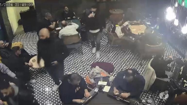Sarıyerde kafede bir kişinin öldüğü çatışmanın görüntüleri ortaya çıktı