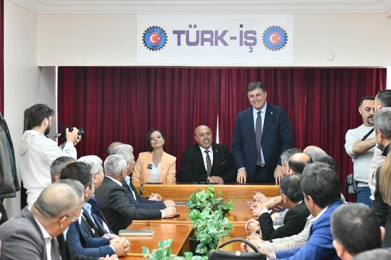 Cemil Tugay, Türk-İş 3üncü Bölge Temsilciğini ziyaret etti