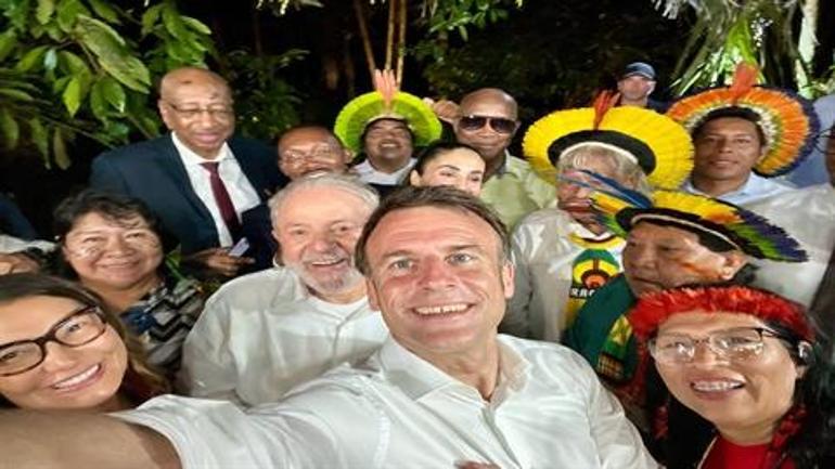 Brezilyada mevkidaşı Lula ile fotoğrafları dikkat çeken Macrondan cevap