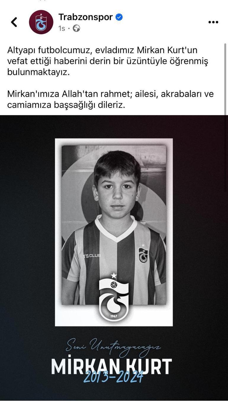 Trabzonspor’un 11 yaşındaki altyapı futbolcusu, inşaattan düşüp öldü