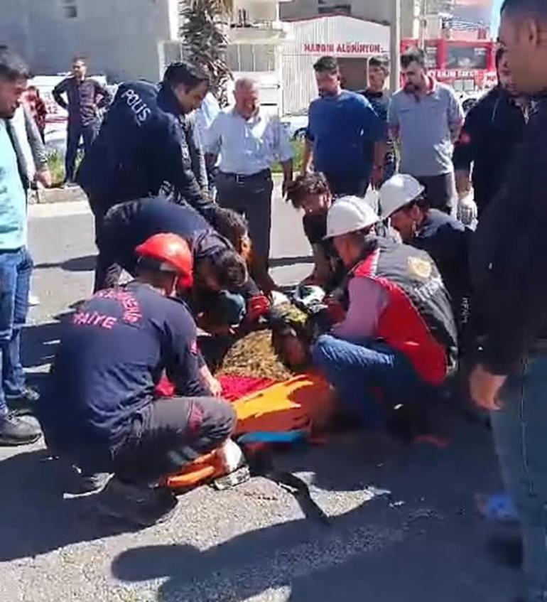 Seyir halindeki motosikletten düşen kadın ağır yaralandı