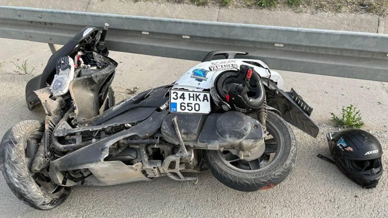 Eyüpsultanda motosiklet otomobile çarptı: 1 ölü