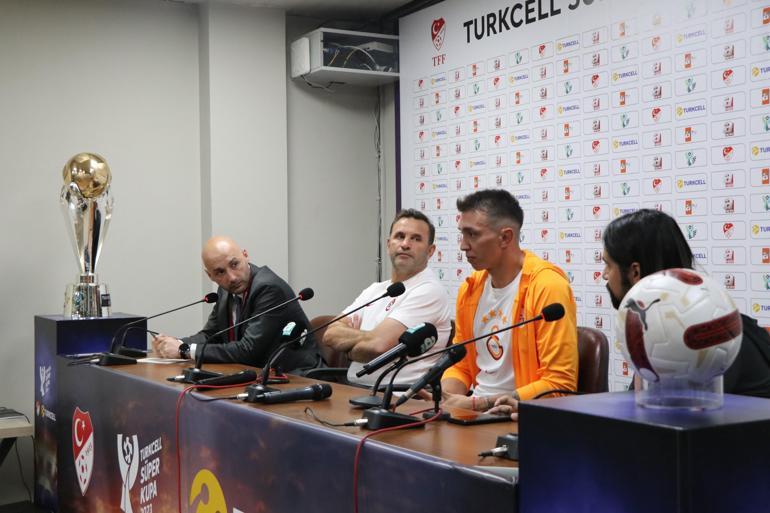 Okan Buruk ve Muslera, Süper Kupanın medya toplantısında konuştu