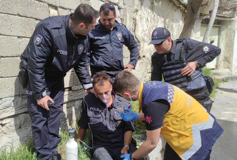 Eşyaları yola atıp, eve giren 3 polisi yaralamıştı; tedavi için Konyaya gönderildi