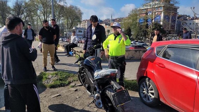 Kazaya karışan ehliyetsiz sürücü motosikletini sakladı, 20 bin TL cezadan kurtulamadı