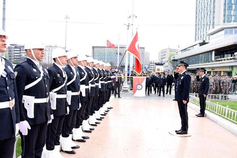 Polis Teşkilatının 179uncu kuruluş yıl dönümü Taksimde törenle kutlandı