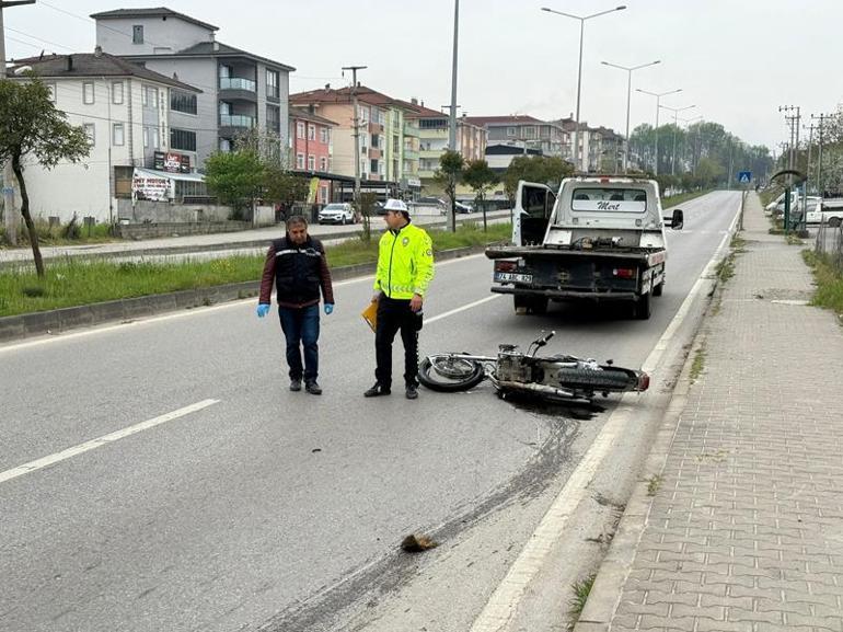 Kaldırıma çarpıp 150 metre sürüklenen motosikletin sürücüsü öldü