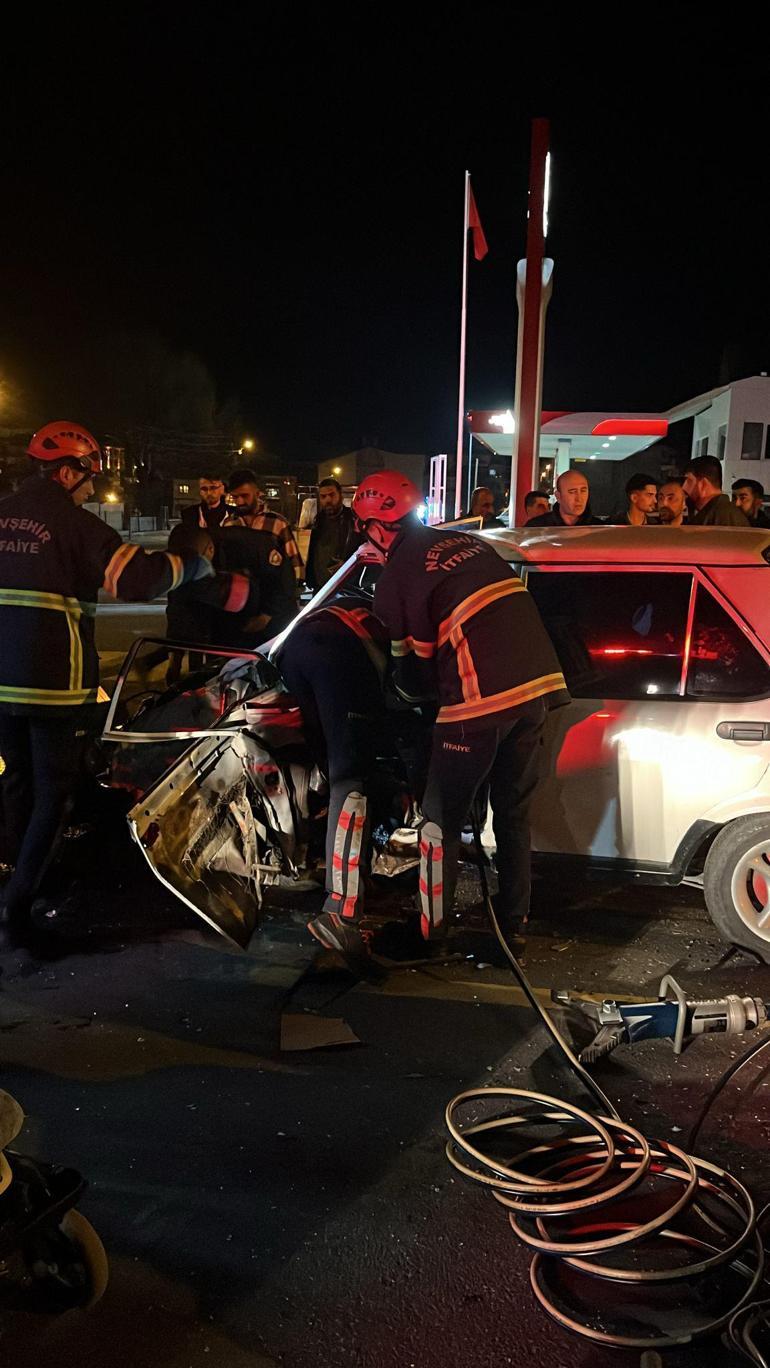 Nevşehirde zincirleme kaza: 2 yaralı