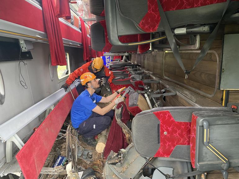 Kırklarelide yolcu otobüsü devrildi: 11 yaralı