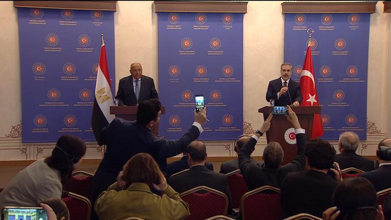 Dışişleri Bakanı Fidan ve Mısır Dışişleri Bakanı Shoukryden basın toplantısı