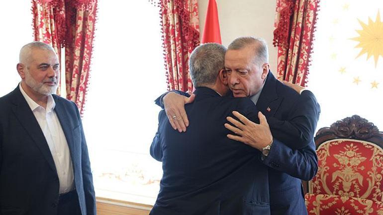 Cumhurbaşkanı Erdoğan ile Hamas Siyasi Büro Başkanı Heniyyenin görüşmesi sona erdi