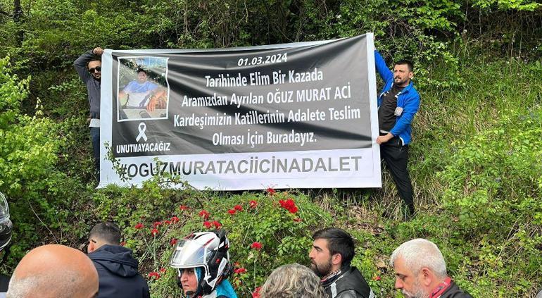 Oğuz Murat Aci için motosiklet tutkunlarından Adalet Konvoyu
