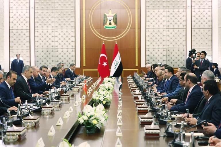 Erdoğan, Irak Başbakanı Sudani ile heyetlerarası görüşme gerçekleştirdi