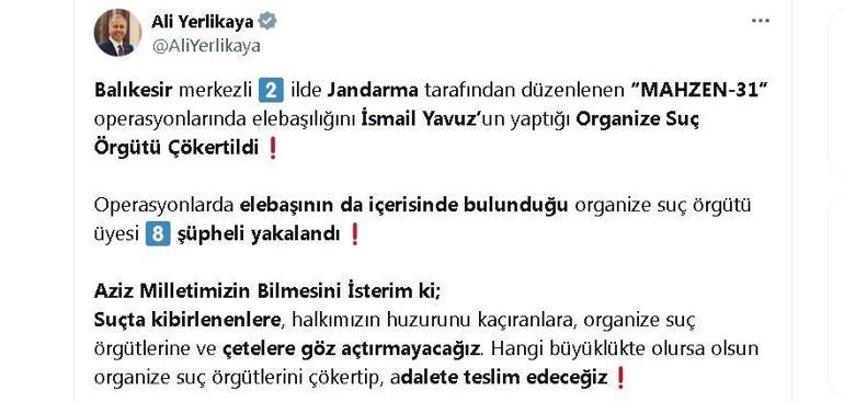 Balıkesir ve Bursada organize suç örgütüne operasyon: 8 gözaltı