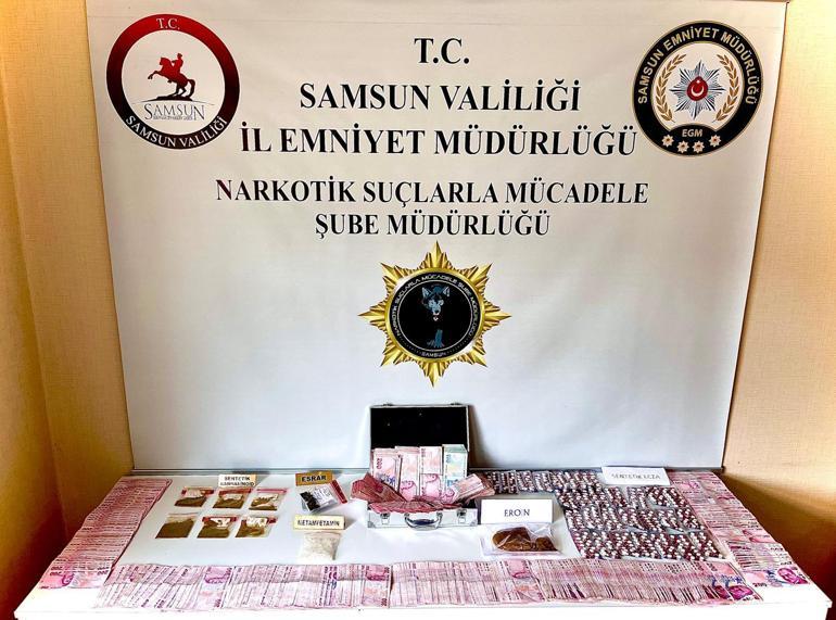 Samsun’da uyuşturucu operasyonu: 10 gözaltı