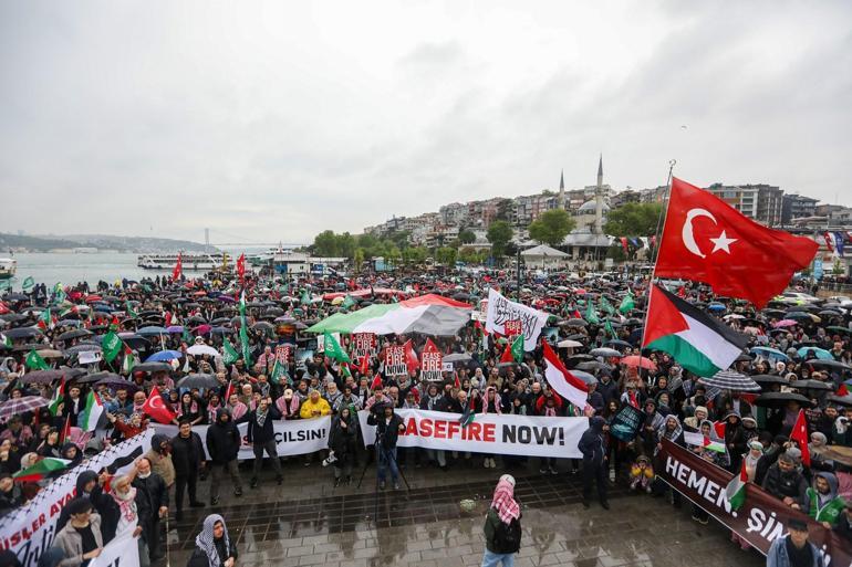 İstanbul-Üsküdarda İsrail protestosu