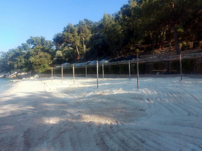 Bodrum’da sahile beyaz kum döken siteye, üst sınırdan 106 bin lira ceza kesildi