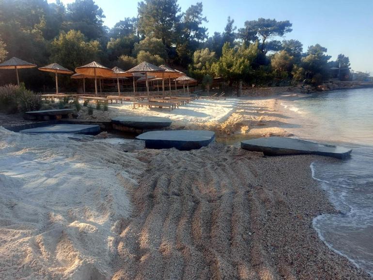 Bodrum’da sahile beyaz kum döken siteye, üst sınırdan 106 bin lira ceza kesildi