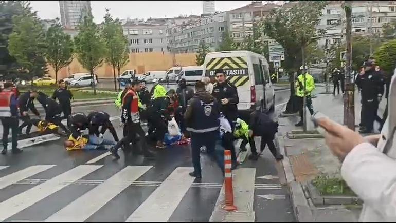 Şişlide Taksime yürümek isteyenlere polis müdahalesi