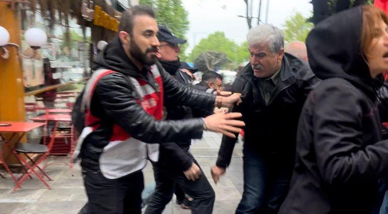 Beşiktaştaki gruba polis müdahalesi