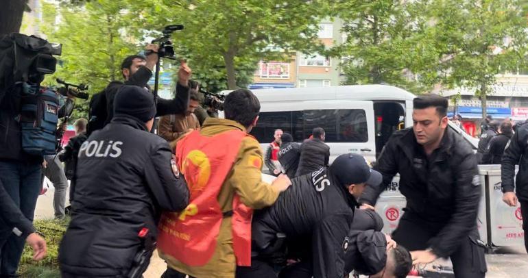 Beşiktaştaki gruba polis müdahalesi