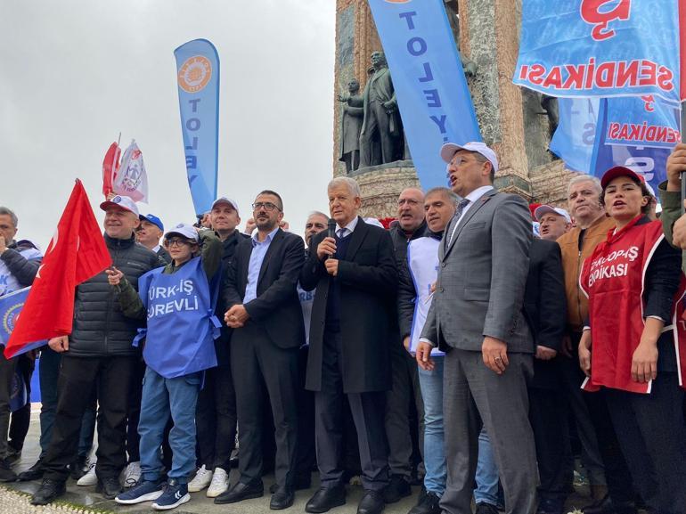 TÜRK-İŞ, Kazancı Yokuşu’na karanfil, Taksim Meydanı’na çelenk bıraktı