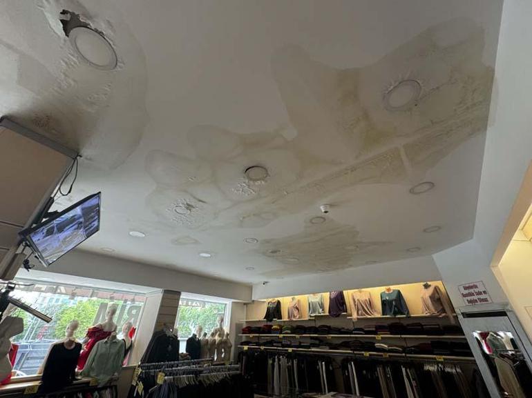 Ankarada sağanaktan Zafer Çarşısı da etkilendi