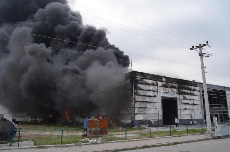 Aksarayda yağ fabrikasında yangın